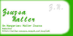 zsuzsa maller business card